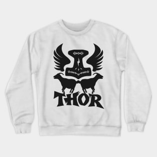 Succeed With THORS MJOLNIR GOATS EMBLEM Crewneck Sweatshirt